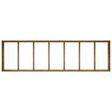 Planter Rusty 280x80x40 cm Weathering Steel - Rear View