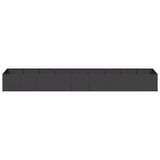 Planter Black 360x80x40 cm Steel