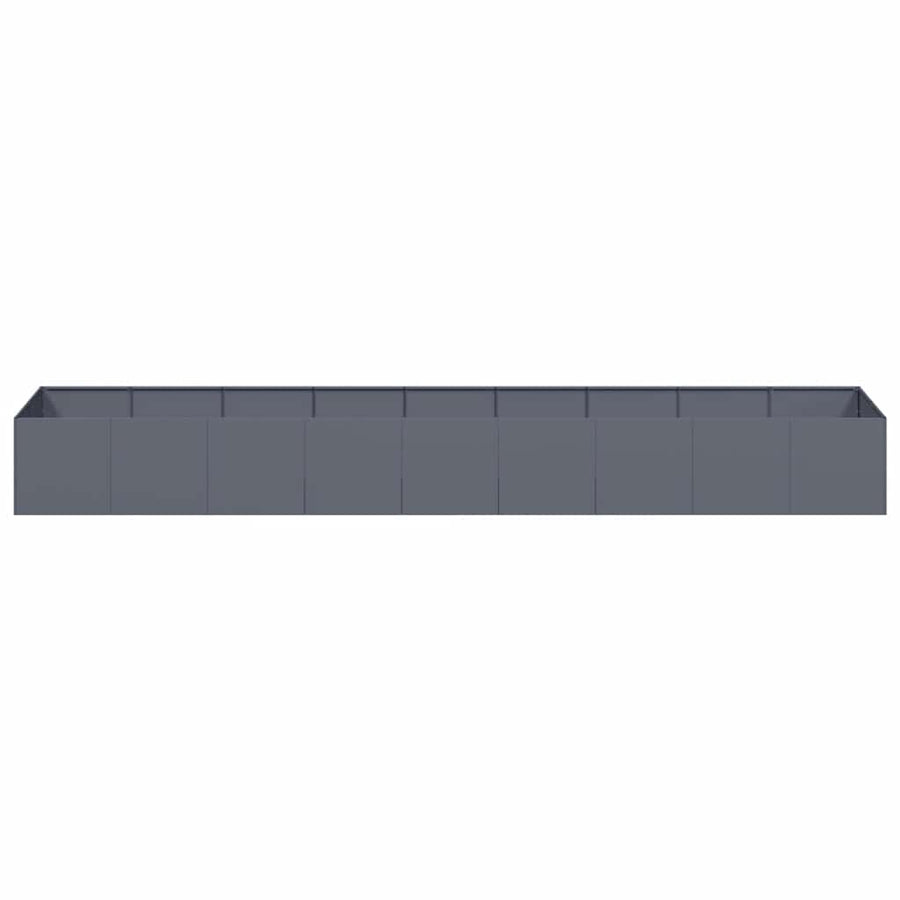 Planter Anthracite 360x80x40 cm Steel
