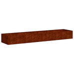 Planter Rusty 360x80x40 cm Weathering Steel