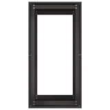 Planter Black 40x80x80 cm Steel - 45-Degree Angle