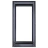 Planter Anthracite 40x80x80 cm Steel - 45-Degree Angle