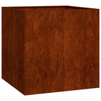 Planter Rusty 80x80x80 cm Weathering Steel