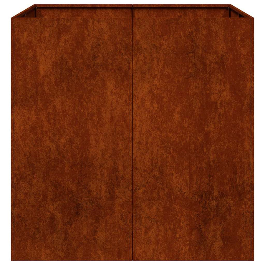 Planter Rusty 80x80x80 cm Weathering Steel