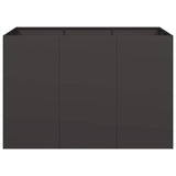 Planter Black 120x80x80 cm Steel