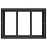 Planter Black 120x80x80 cm Steel