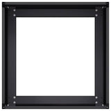Planter Black 40x40x30 cm Steel - 45-Degree Angle