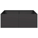 Planter Black 80x80x30 cm Steel