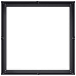 Planter Black 80x80x30 cm Steel