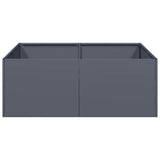 Planter Anthracite 80x80x30 cm Steel