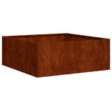 Planter Rusty 80x80x30 cm Weathering Steel