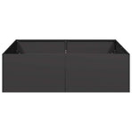 Planter Black 100x100x30 cm Steel
