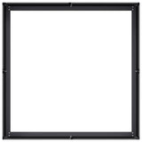 Planter Black 100x100x30 cm Steel