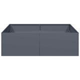 Planter Anthracite 100x100x30 cm Steel