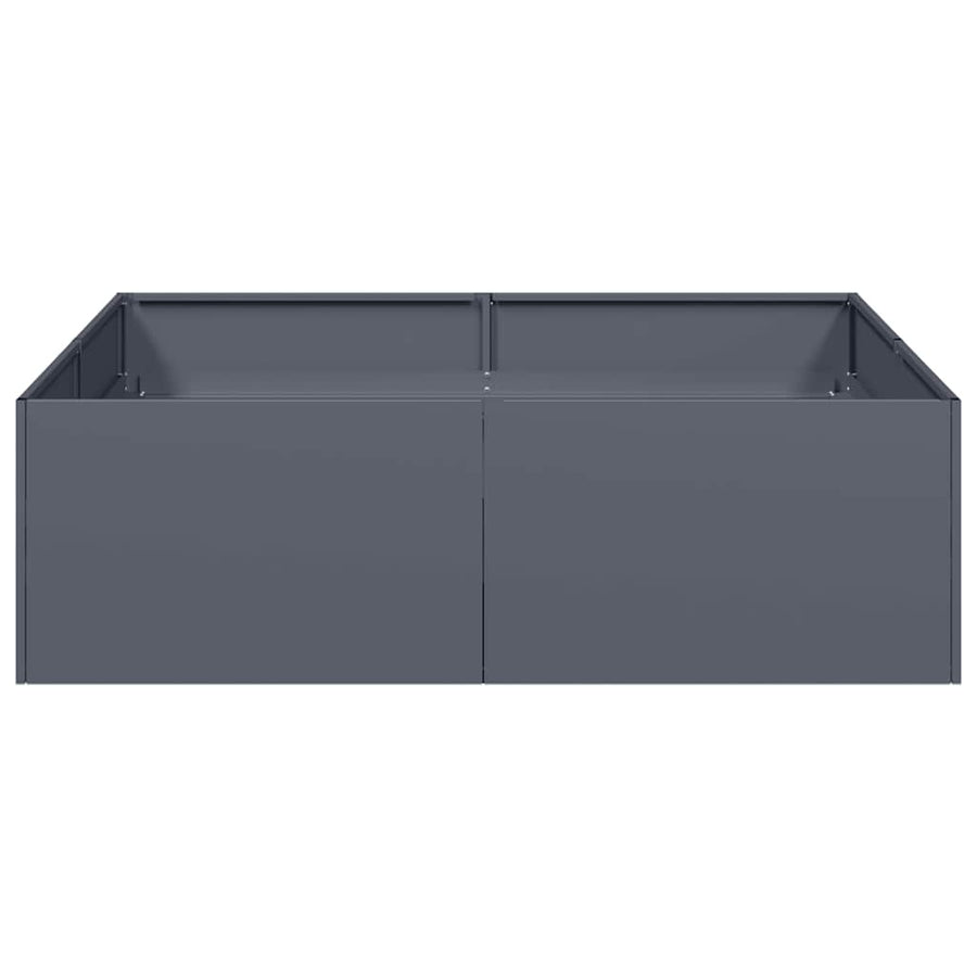 Planter Anthracite 100x100x30 cm Steel