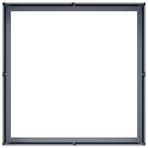 Planter Anthracite 100x100x30 cm Steel