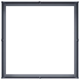 Planter Anthracite 100x100x30 cm Steel - 45-Degree Angle