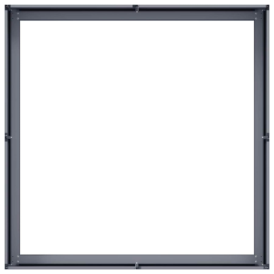 Planter Anthracite 100x100x30 cm Steel