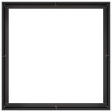 Planter Black 100x100x40 cm Steel - 45-Degree Angle