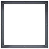 Planter Anthracite 100x100x40 cm Steel - 45-Degree Angle