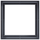 Planter Anthracite 100x100x80 cm Steel - 45-Degree Angle