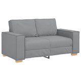 Sofa 3 pcs Light Grey 220 x 80 x 84 cm Linen-blend fabric - 45-Degree Angle