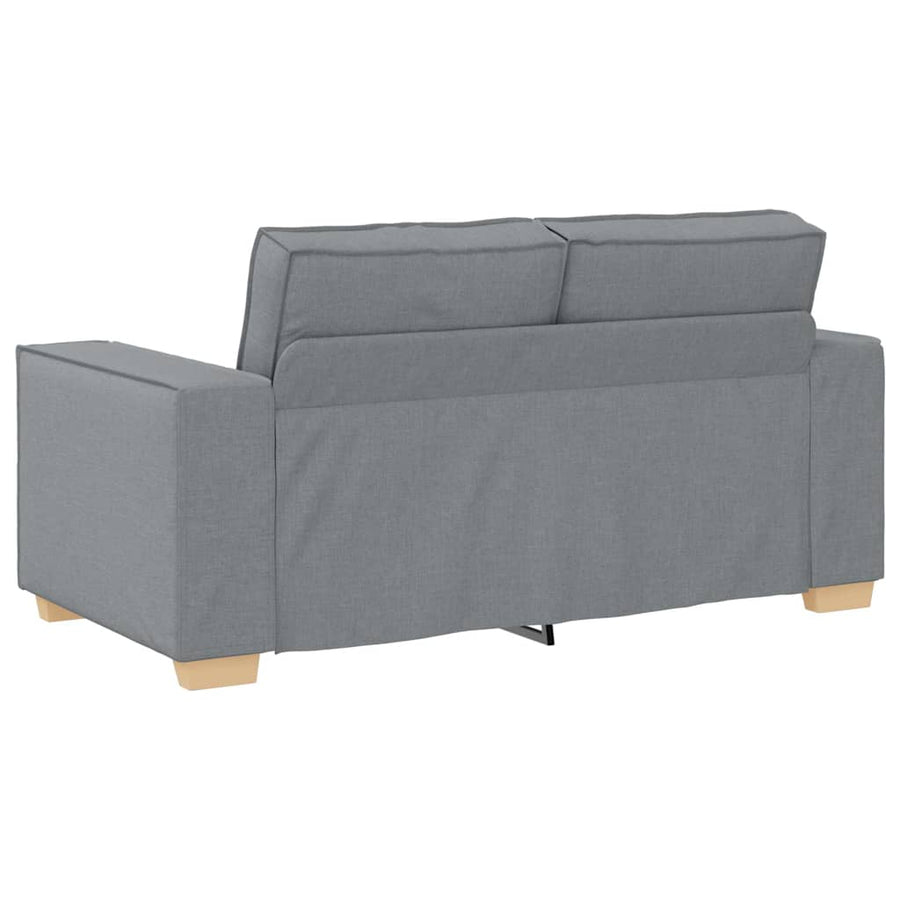 Sofa 3 pcs Light Grey Linen-blend fabric