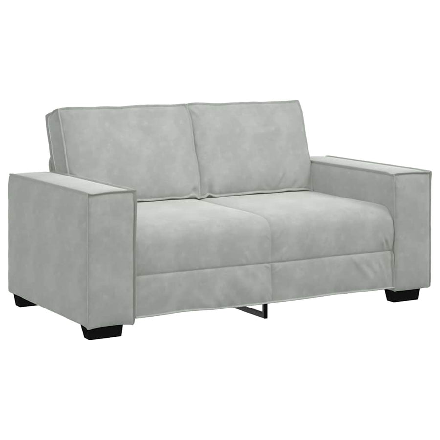 Sofa 3 pcs Light Grey Linen-blend fabric