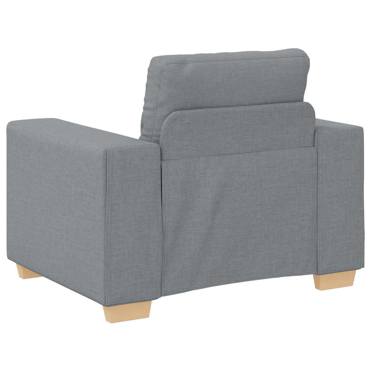 Sofa 3 pcs Light Grey 221 x 80 x 80 cm Linen-blend fabric