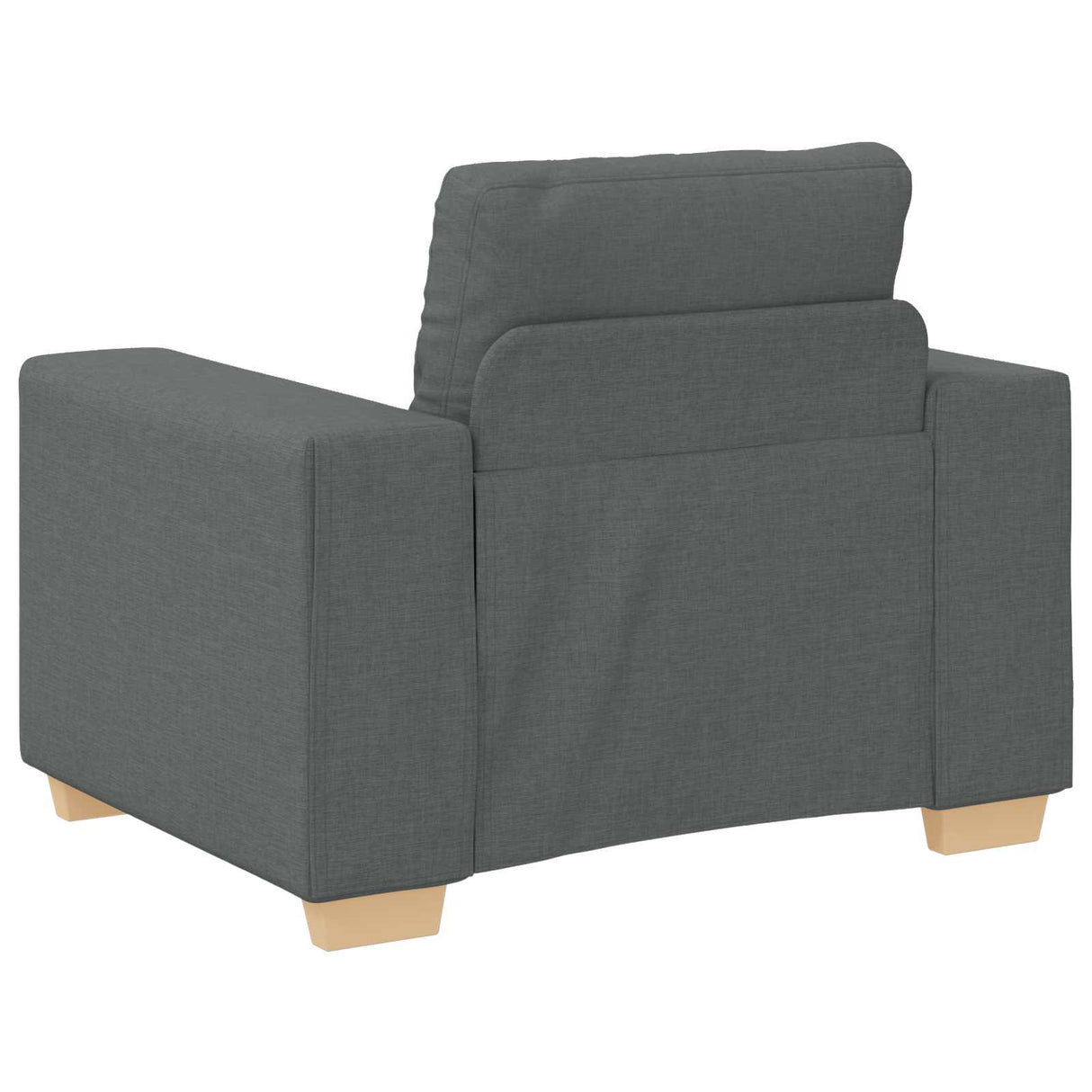 Sofa 3 pcs Dark Grey 221 x 80 x 80 cm Linen-blend fabric