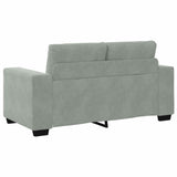 Sofa Set 3 pcs Light Grey 221 x 80 x 80 cm Velvet