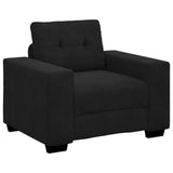 Sofa Set 3 pcs Black 221 x 80 x 80 cm Velvet