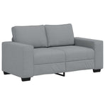 3 Piece Sofa Set with Cushions Light Grey Fabric