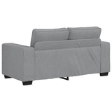 3 Piece Sofa Set with Cushions Light Grey Fabric - Close-Up Angle