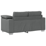 Sofa 3 pcs Dark Grey 219 x 80 x 82 cm Linen-blend fabric