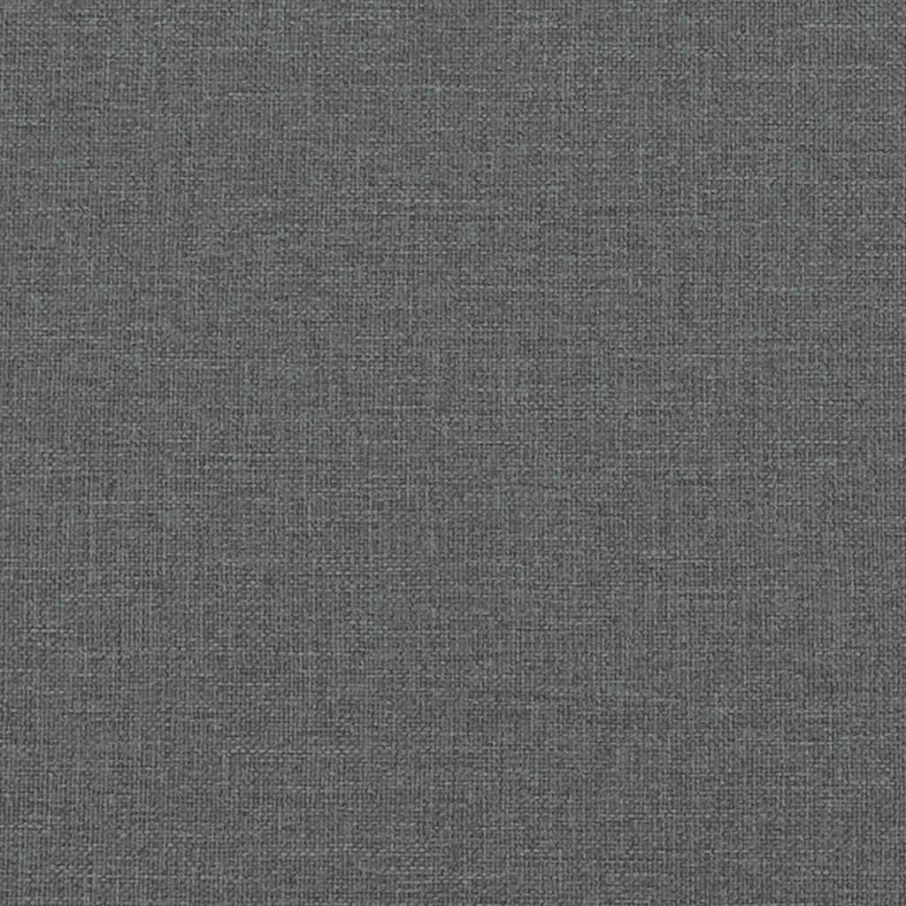 2 Piece Sofa Set with Cushions Dark Grey Fabric