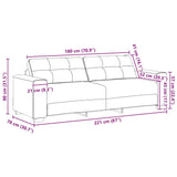 2 Piece Sofa Set with Cushions Dark Grey Velvet - Extra Image
