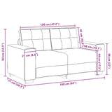 2 Piece Sofa Set with Cushions Black Velvet