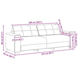 2 Piece Sofa Set with Cushions Black Velvet