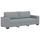 2 Piece Sofa Set with Cushions Light Grey Fabric