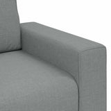 2 Piece Sofa Set with Cushions Light Grey Fabric
