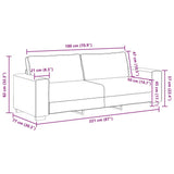 2 Piece Sofa Set with Cushions Dark Grey Fabric - Extra Image