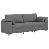 Sofa 2 pcs Dark Grey 219 x 80 x 82 cm Fabric