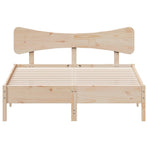 Bed Frame without Mattress 135x190 cm Solid Wood Pine