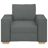 Sofa Chair Dark Grey 100x78x84 cm Fabric - Top-Down View