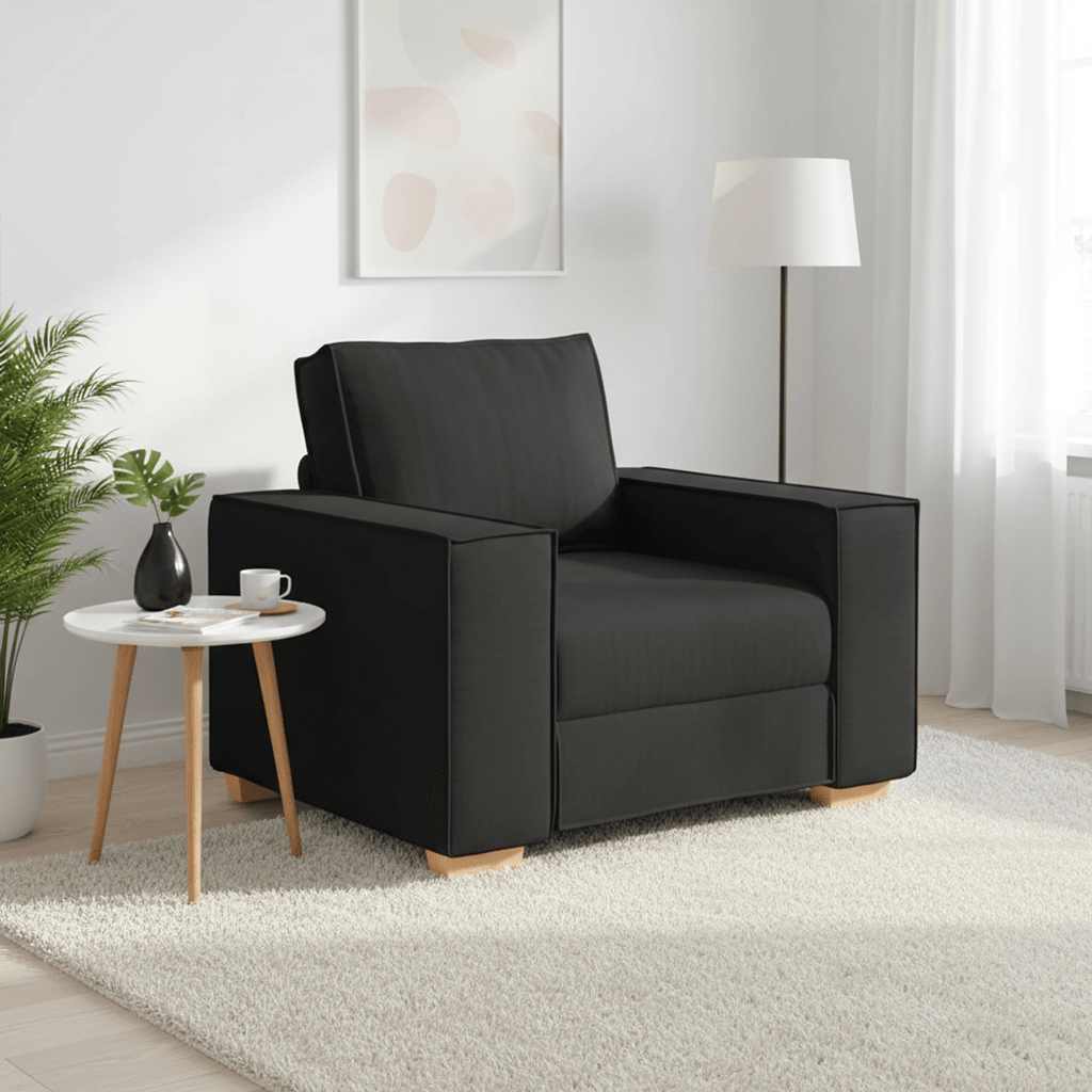 Sofa Chair Black 100x78x84 cm Fabric