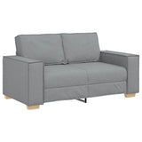 2-Seater Sofa Light Grey 160x78x84 cm Fabric