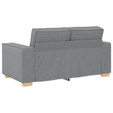 2-Seater Sofa Light Grey 160x78x84 cm Fabric