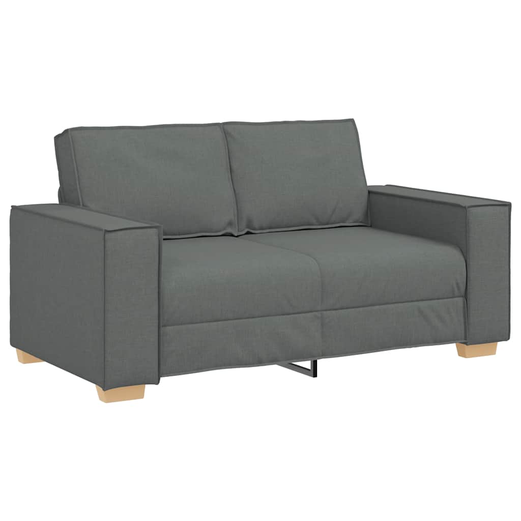 2-Seater Sofa Dark Grey 160x78x84 cm Fabric