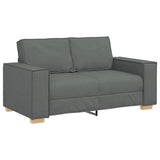 2-Seater Sofa Dark Grey 160x78x84 cm Fabric